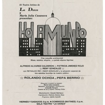 Poster for the production, "Hola mundo"