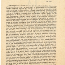 Program for the theatrical production, "La duodécima noche"