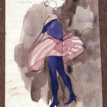 Costume Design Drawings (1-20) for the production, "Oh, la gente"