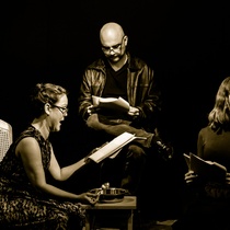 Photograph of the Reading, "Ifigenia Inmóvil"