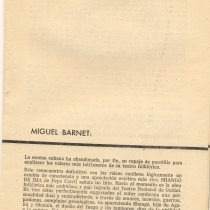 Program for the theatrical production, Shangó de Ima