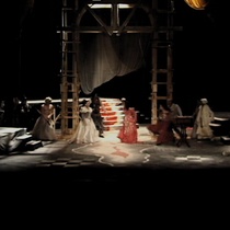 Photographs of the theatrical production, Parece Blanca