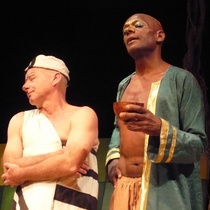 Photographs of the theatrical production, El Venerable