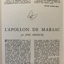 Insert for the theatrical production, Le Médecin Malgré Lui and L'Apollon de Marsac