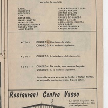 Program for the production, "Escápate, Isabel"