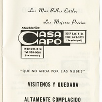 Program for the production, "60 Aniversario en el arte de Julita Muñoz"