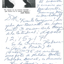 Letter from Oscar Fernández de la Vega to Francisco Morín, 1995