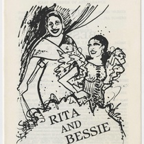 Program for the theatrical production, Rita and Bessie