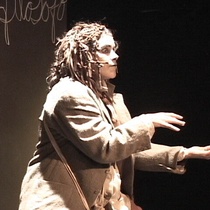 Photographs of the theatrical production, El enano en la botella