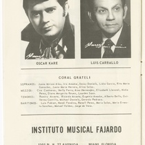 Program for the production, "Las Leandras" (The Leandras)