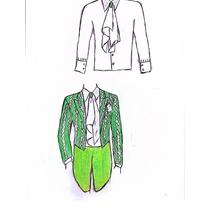 Costume designs for the theatrical production, El banquete infinito