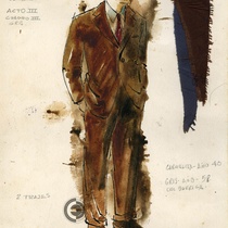 Costume designs for the theatrical production, "Aire frío"