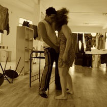 Photographs of a rehearsal, "Fango" (Madrid)