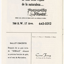 Program for the production, "Las mariposas son libres"