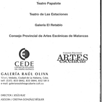 Catalogue for the exhibit, Zenén Calero . . . un retablo entre el sol y la luna