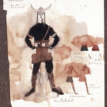 Costume Design Drawings (21-40) for the production, "Oh, la gente"