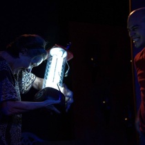 Photographs of the theatrical production, Huevos