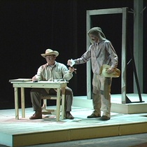 Photographs of the theatrical production, Morir del cuento