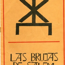 Program for the theatrical production, Las brujas de Salem