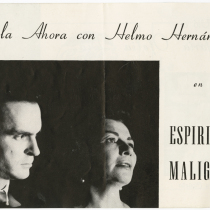 Program for the production, "Espíritu maligno"