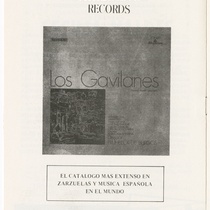 Program for the production, "Los gavilanes" (The sparrowhawks)