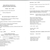 Program for the Primer Festival Internacional del Monólogo