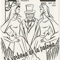 Program for the production, "La verbena de la paloma" (Fair of the dove)