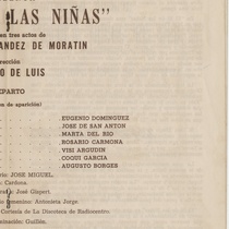 Program for the production, "El sí de las niñas"