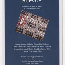 Advertising postcard for the theatrical production, "Huevos"