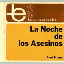 Program for the theatrical production, La noche de los asesinos