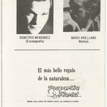 Program for the production, "Mujer de trapo"